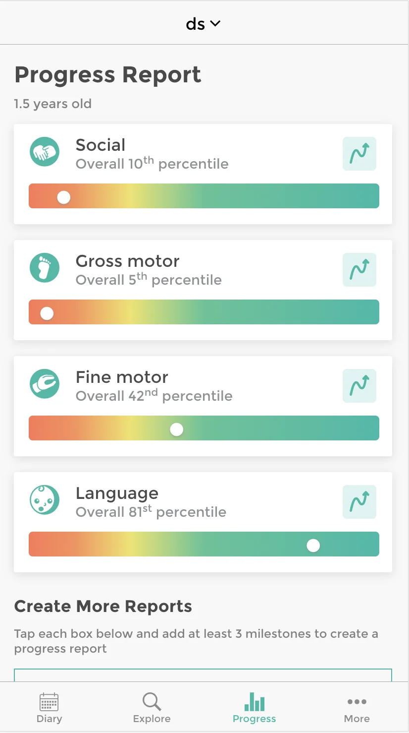 BabyTracks app screen 3