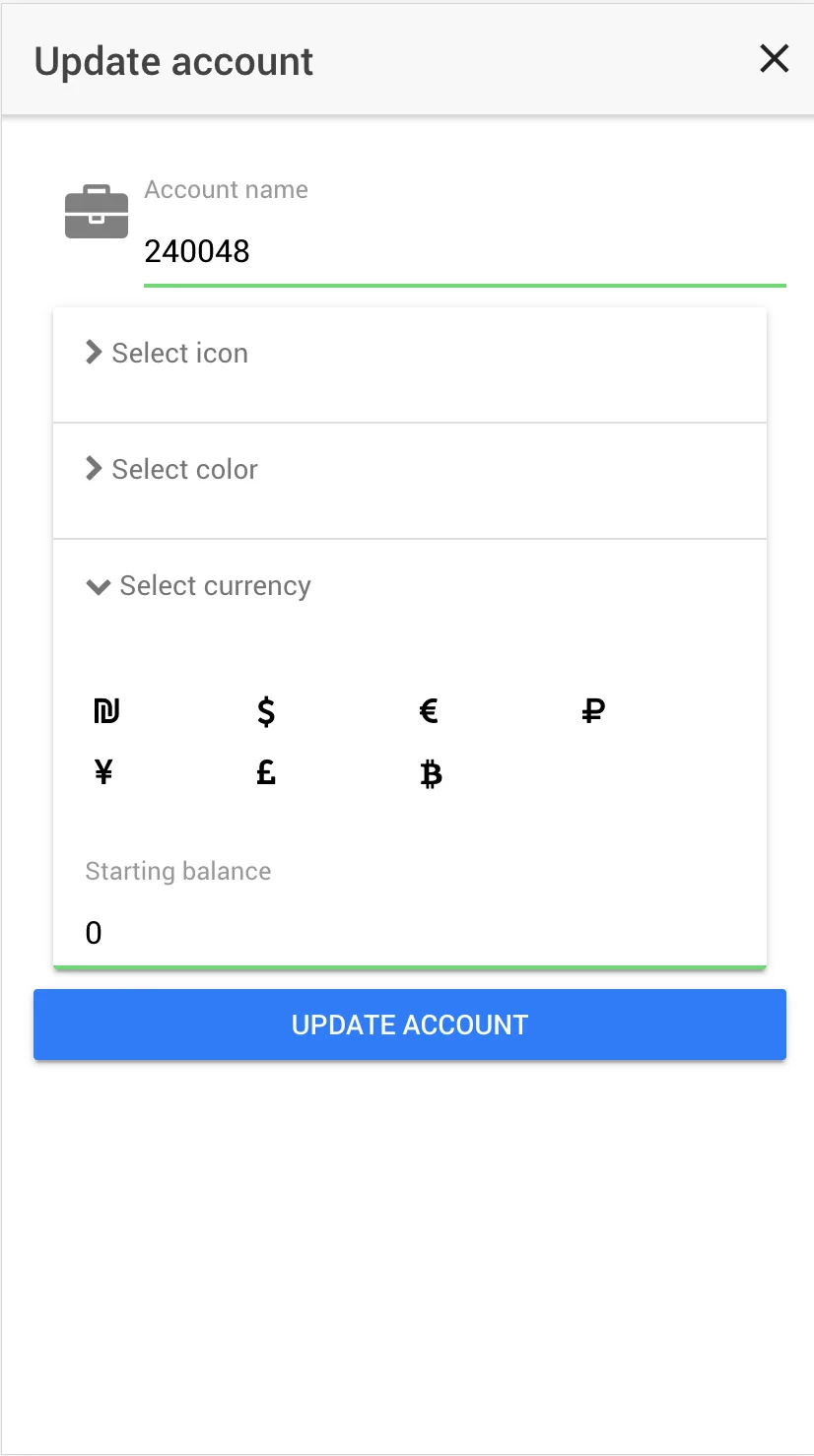 FinApp screen 4