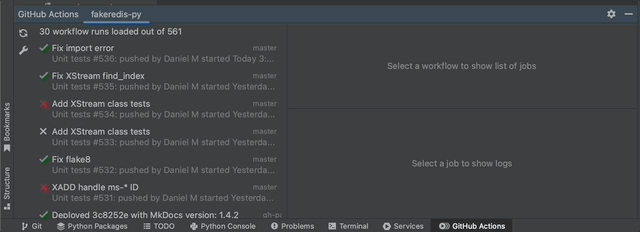GitHub Actions Manager screen 4