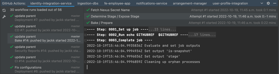 GitHub Actions Manager screen 5
